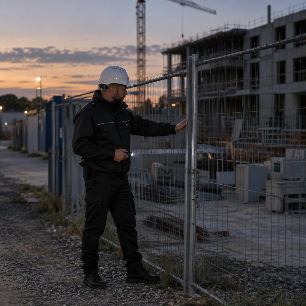 Illustration : présence de sécurité sur un chantier fermé