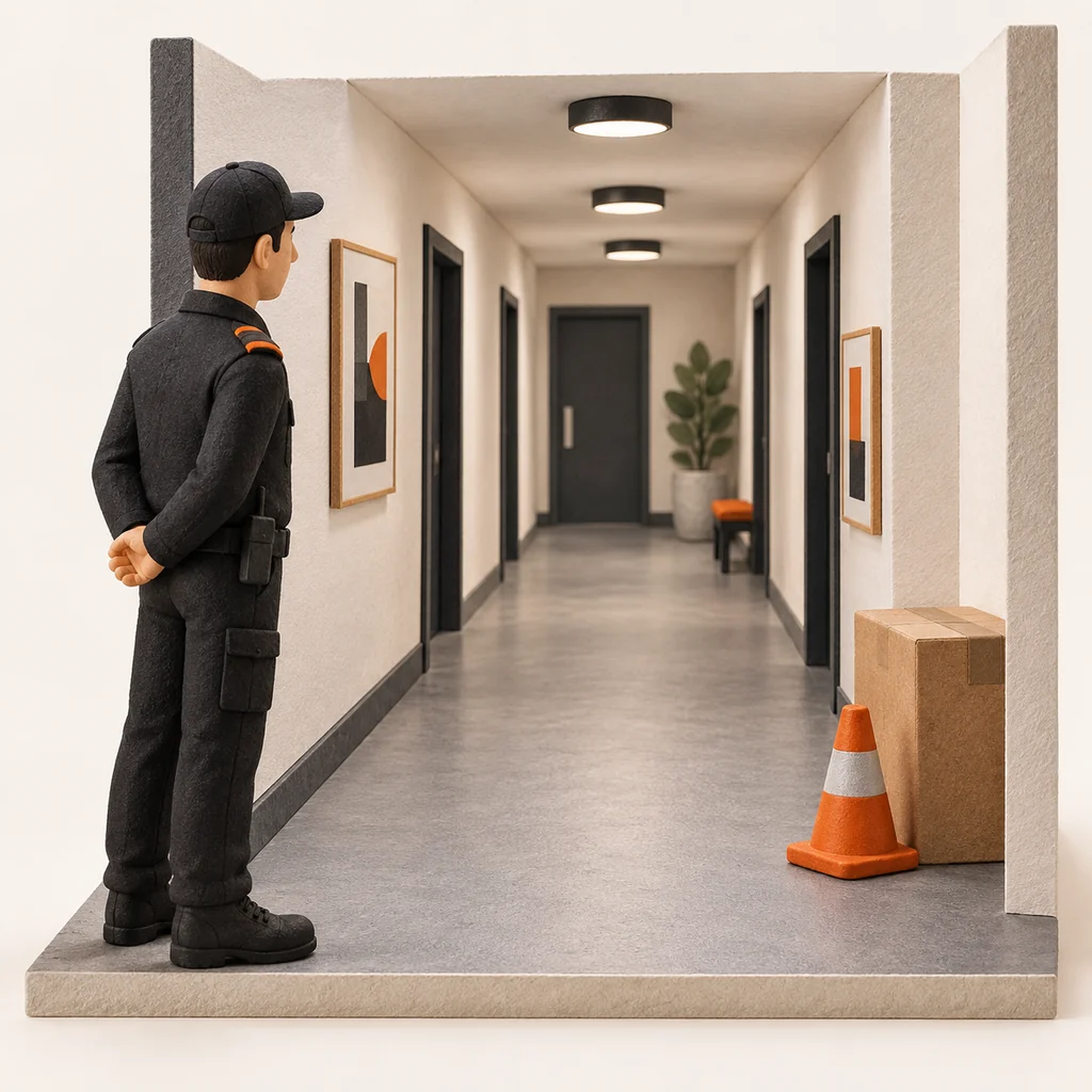 Illustration : anticiper les incidents : illustration de sécurité privée